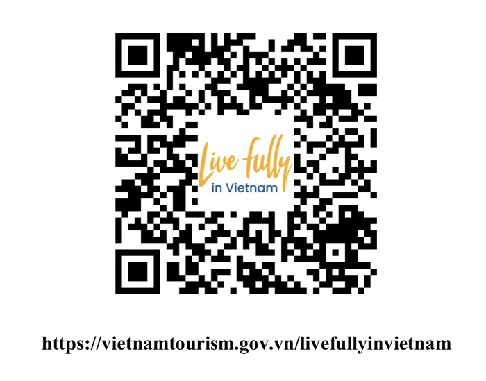 Mã QR và đường link của Chương trình xúc tiến “Live fully in Vietnam